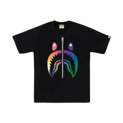 A BATHING APE Gradation Shark Tee Bapec Special Preorder "Black"