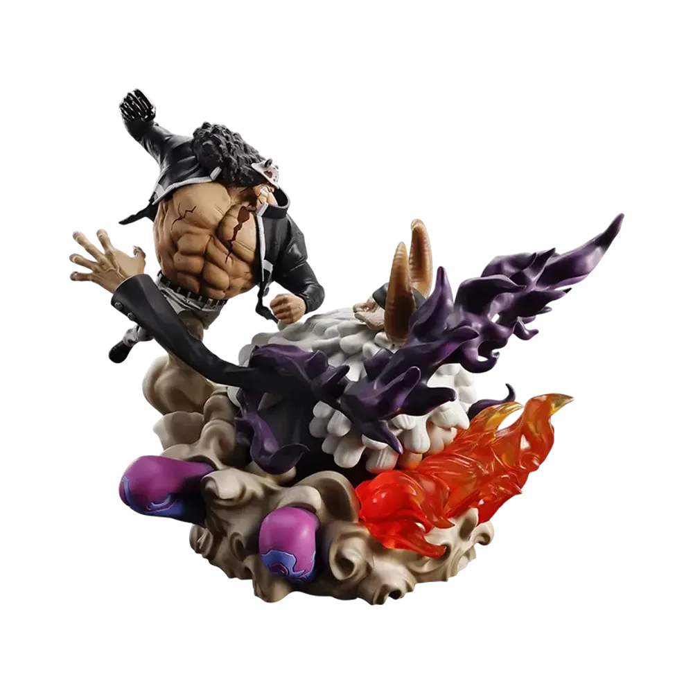BANDAI "Ichiban Kuji" -One Piece Future Island Egghead ~Burst of Energy~- Last One Prize Bartholomew Kuma vs Saint Jaygarcia Saturn Revible Moment