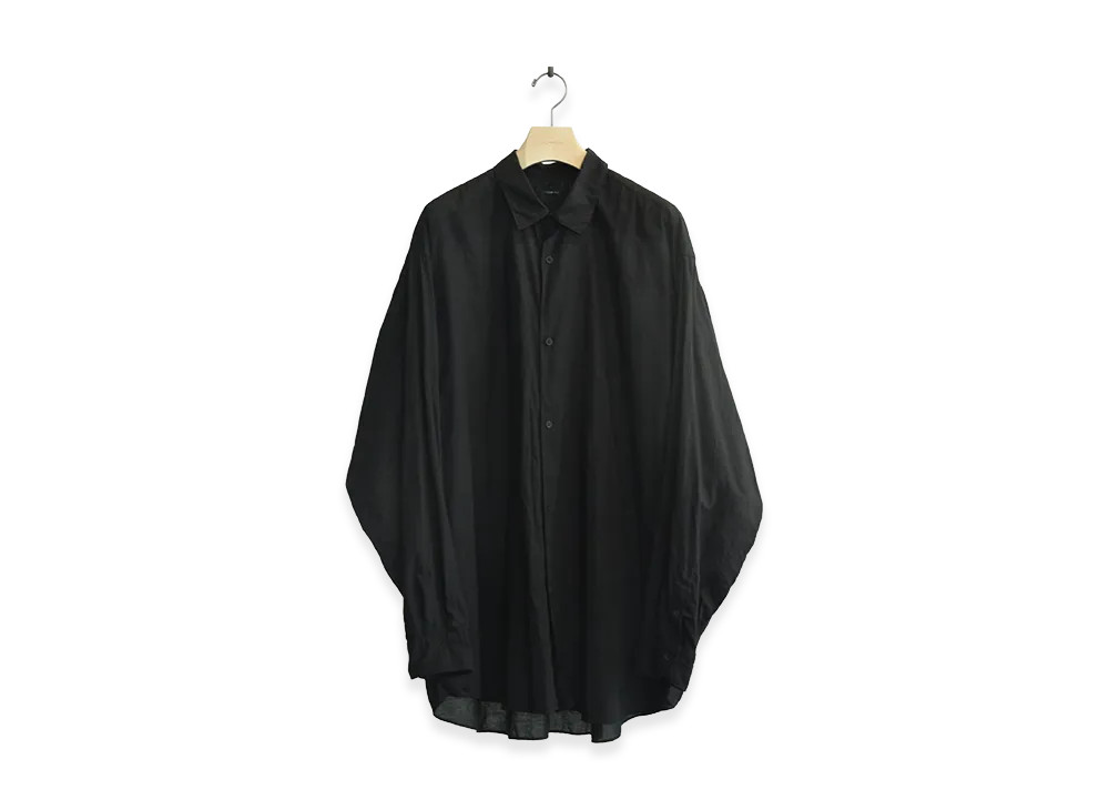 COMOLI Wool Silk COMOLI Shirt "Charcoal"