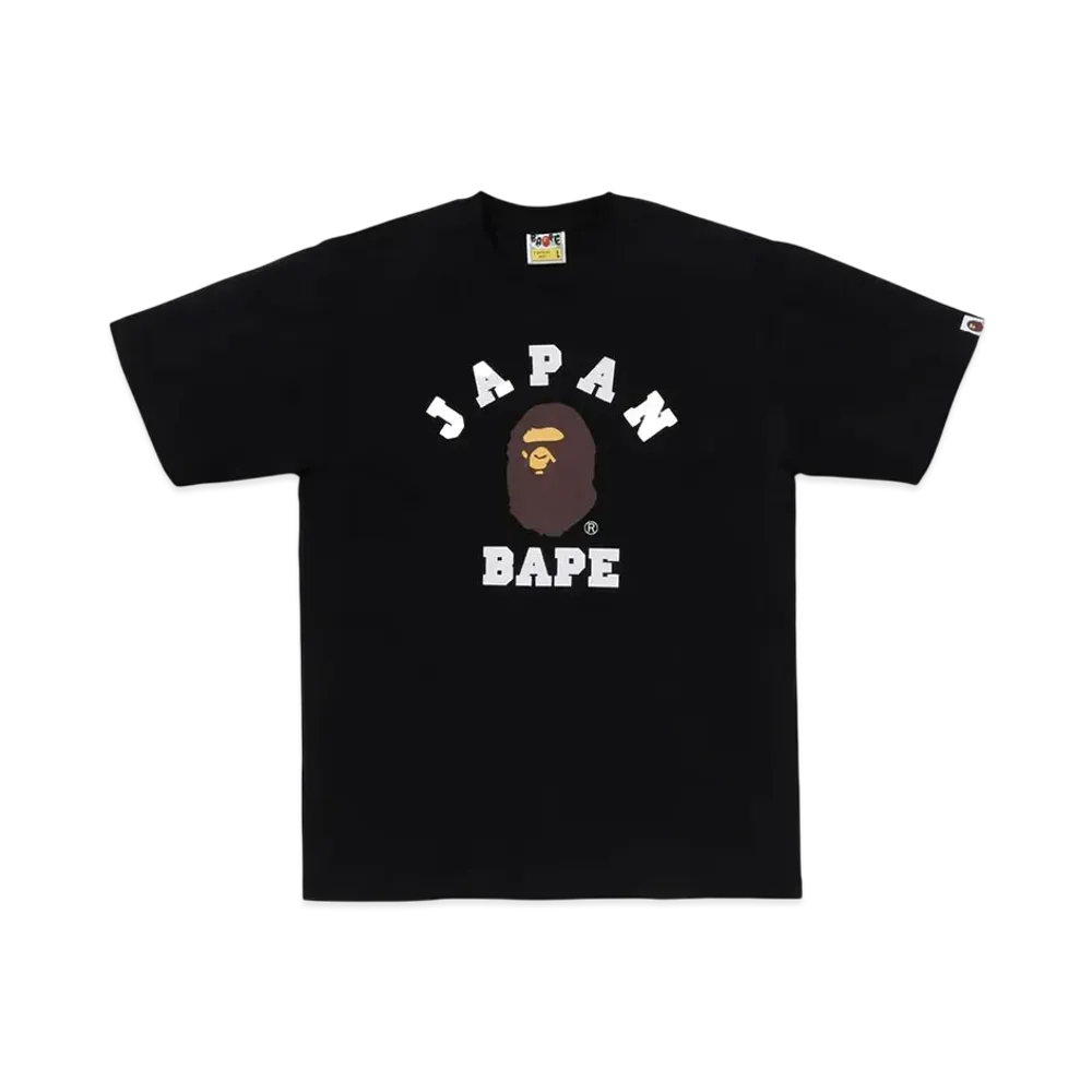 A BATHING APE Japan College City Tee "Black"