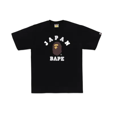 A BATHING APE Japan College City Tee "Black"
