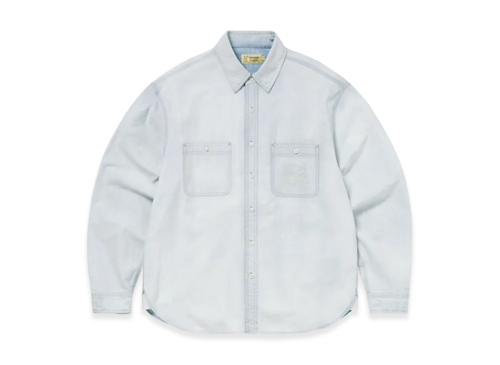 thisisneverthat TNT Daniel Johnston Faded Chambray Shirt "Light Blue"