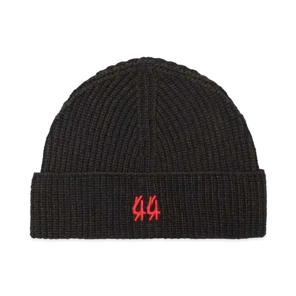 44 LABEL GROUP RUSTY LOGO BEANIE "BLACK RUSTY"