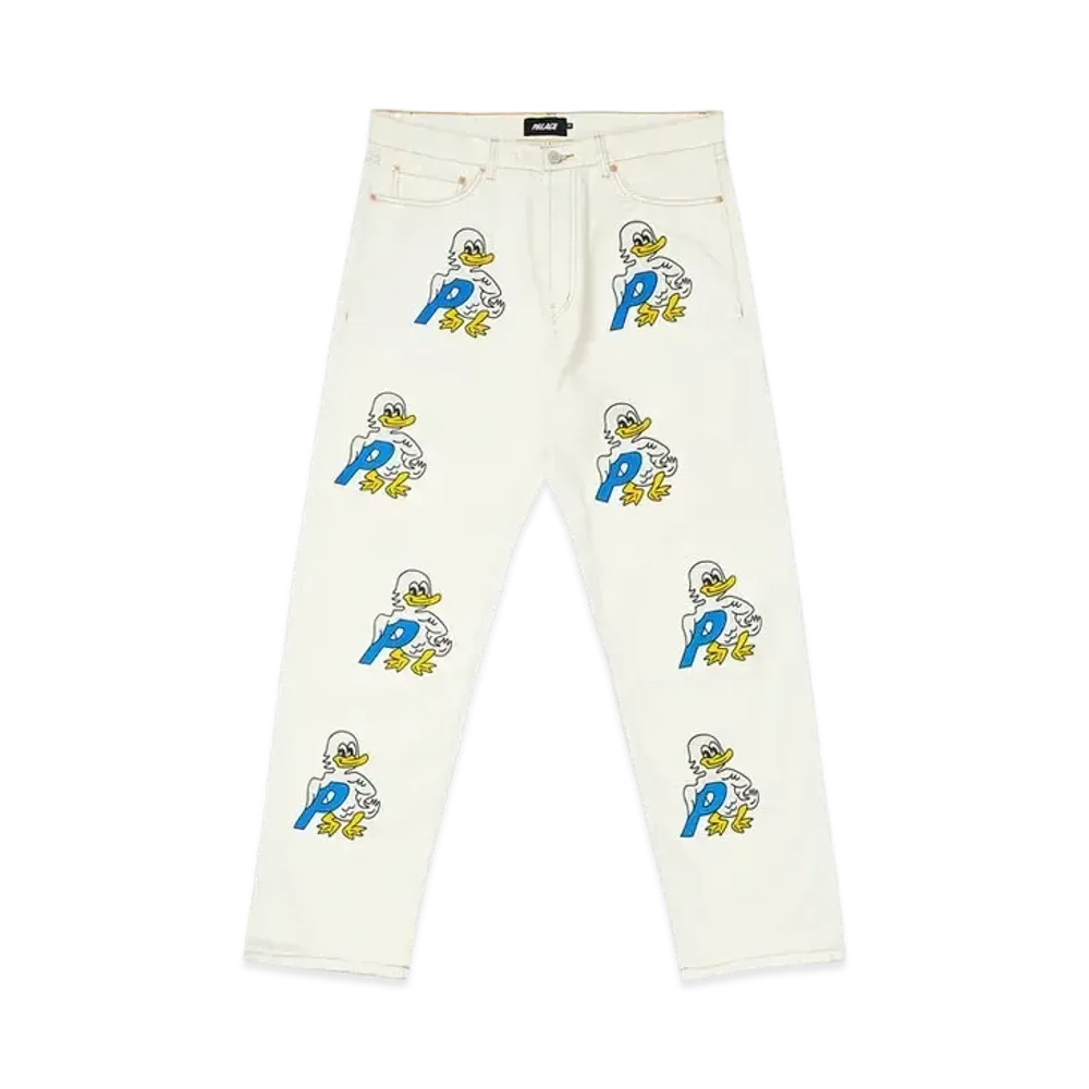 PALACE Ducks Baggies Jean "White"