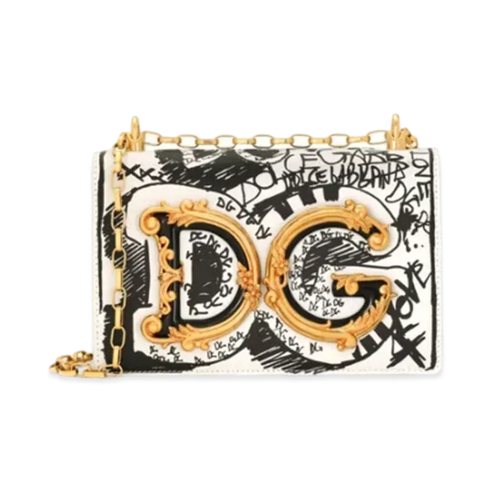 Dolce&Gabbana DG Girls Bag Nappa Leather Graffiti Print "Multicolor"