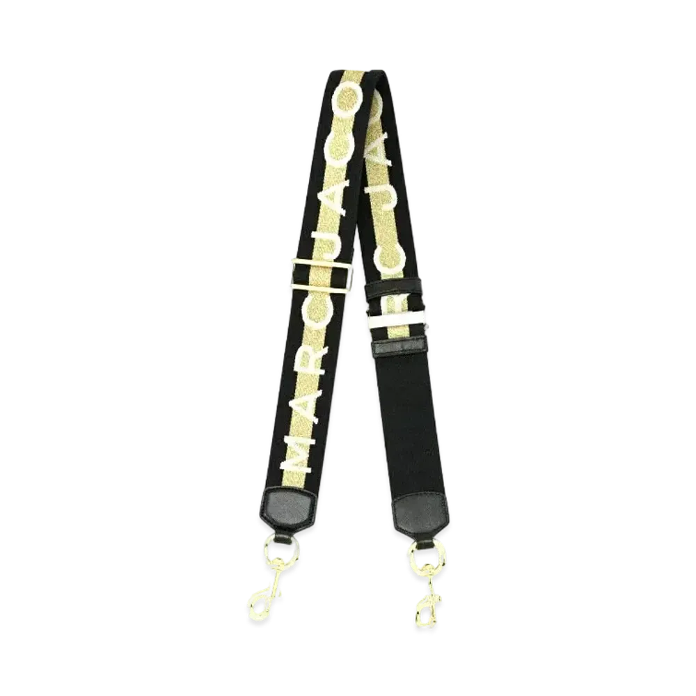 Marc Jacobs The Logo Webbing Strap "Gold Multi"