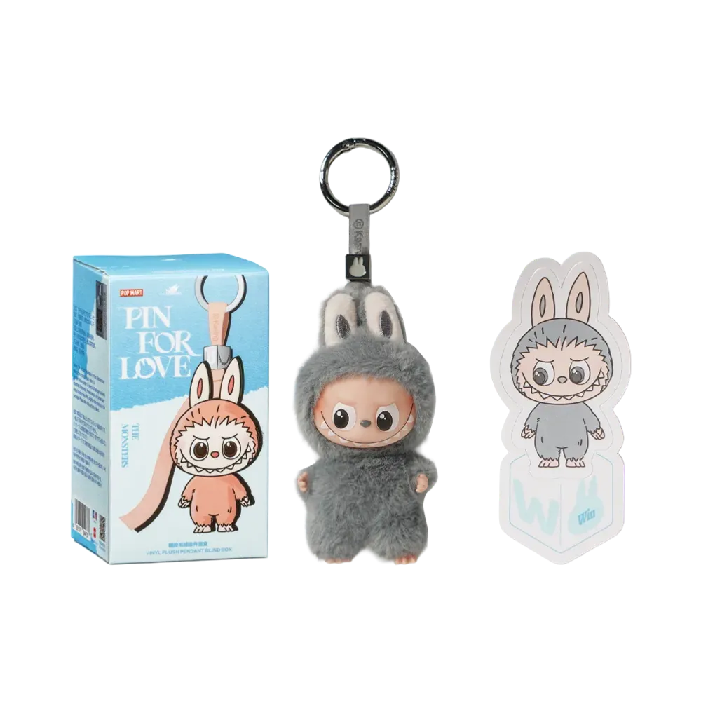 POP MART THE MONSTERS (LABUBU) Pin for Love Series-Vinyl Plush Pendant (N-Z) W