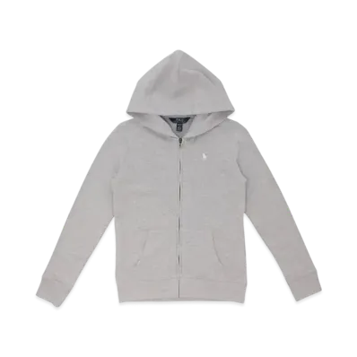Polo Ralph Lauren Kids French Terry Full-Zip Hoodie "Grey"