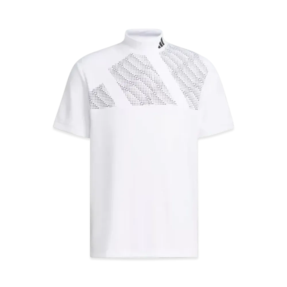 adidas Bos Motif Mockneck Short Sleeve Shirt "White"