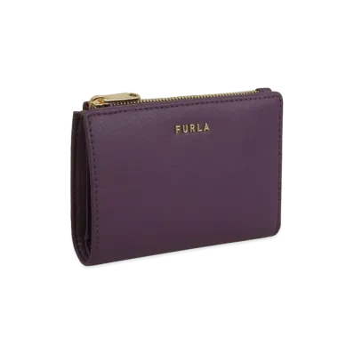 FURLA Classic S Bi-Fold W/Zip Vitello Sidney "Purple"
