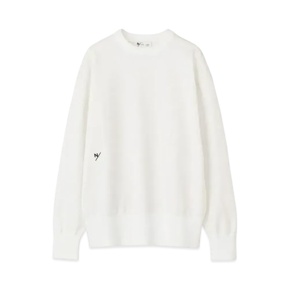 NEUTRALWORKS. Wif Knitting Long Sleeve Crew "White"