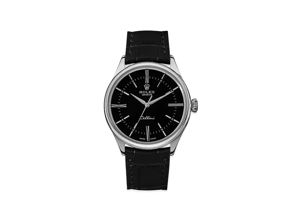 ロレックス チェリーニ タイム "ブラック/ホワイトゴールド" 50509