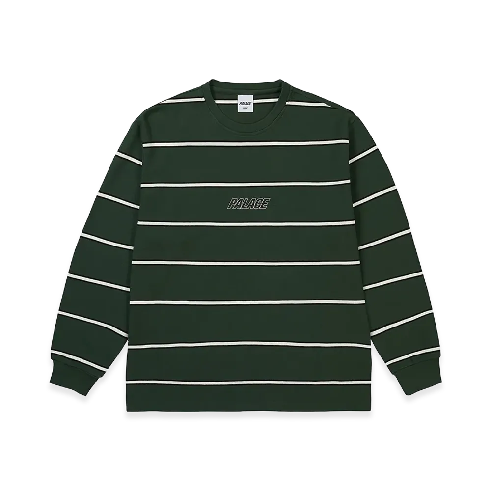 PALACE Palace Duo Stripe Longsleeve "Racey Green"