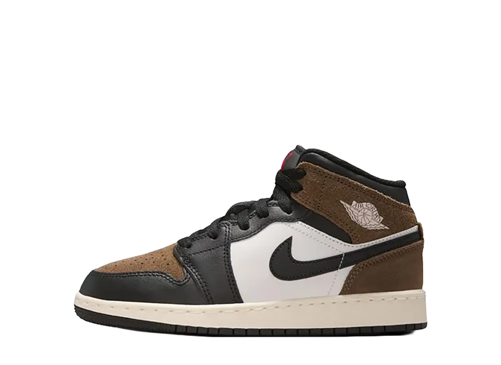 Nike GS Air Jordan 1 Mid "Black/Phantom"