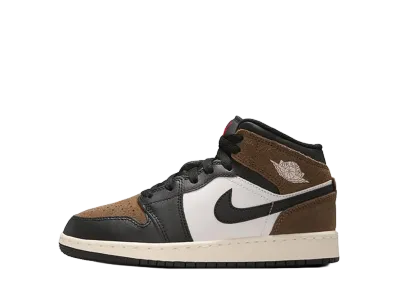 Nike GS Air Jordan 1 Mid "Black/Phantom"