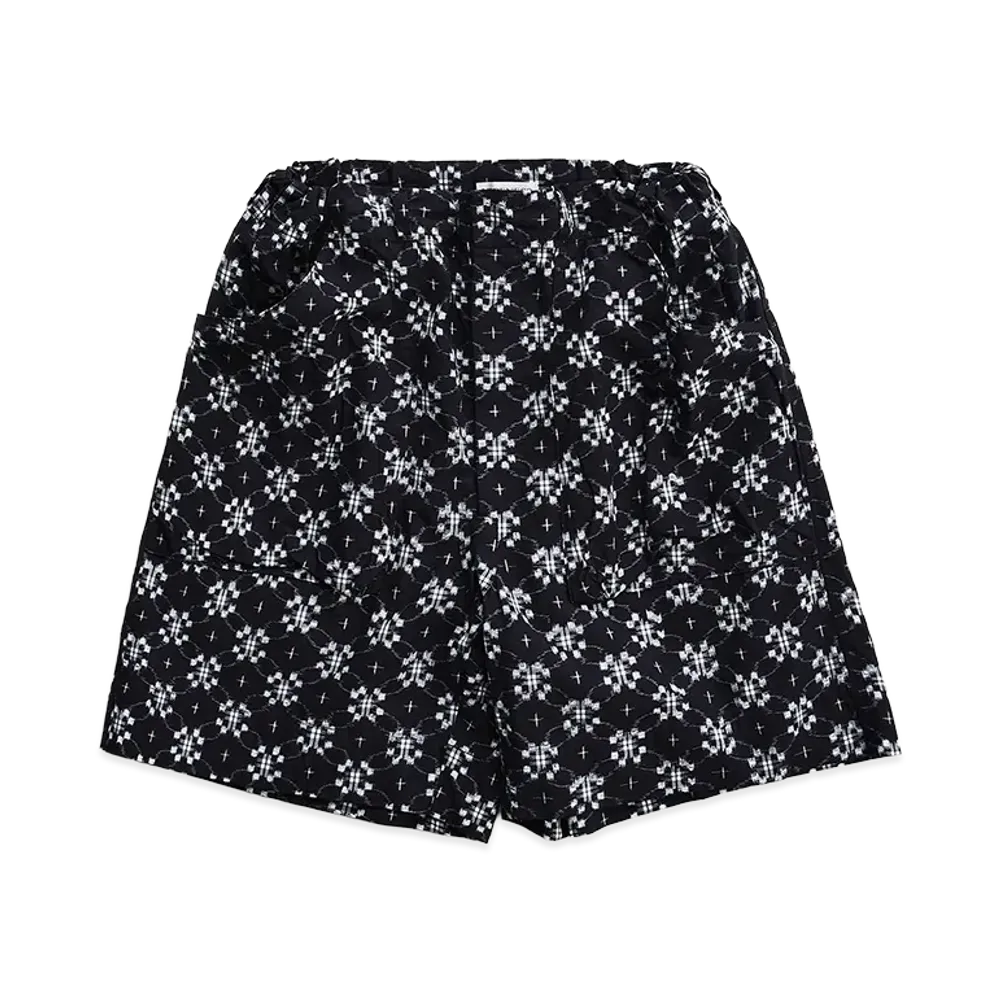 NICENESS K.Kruger K - Kasuri Monpe Short Pants "Black"