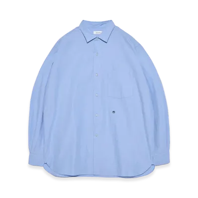 nanamica Regular Collar Wind Shirt "Sax"