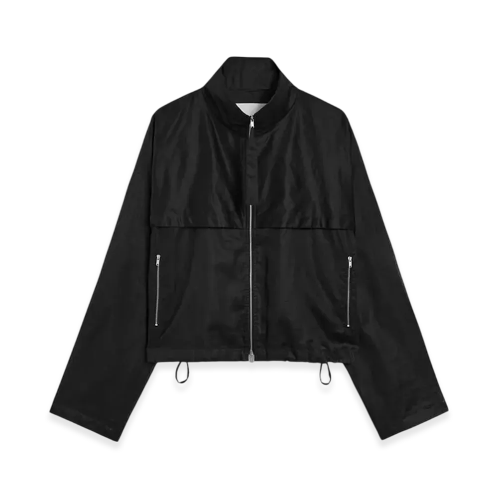 Jil Sander Cotton Muslin Blouson "Black"