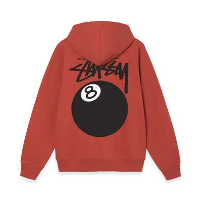 Stussy 8 Ball Hoodie - 21FW "Brick"