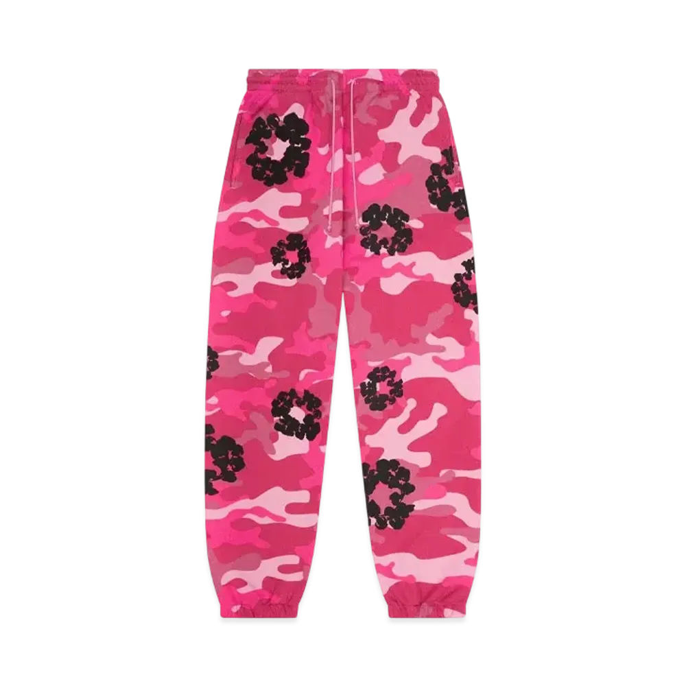 DENIM TEARS Pink Camo Cotton Wreath Sweatpant "Pink Camo"