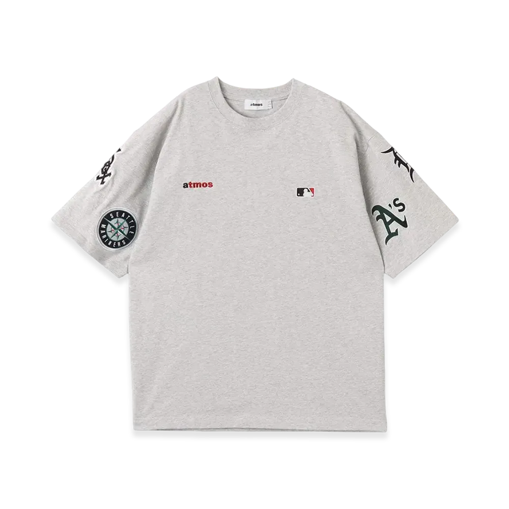 atmos x MLB All Teams Patch S/S T-shirts "Gray"