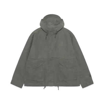 Stussy Short Parka Waxed Linen "Olive"