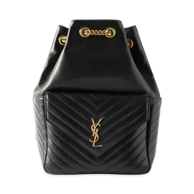 SAINT LAURENT Joe Backpack In Lambskin "Black"