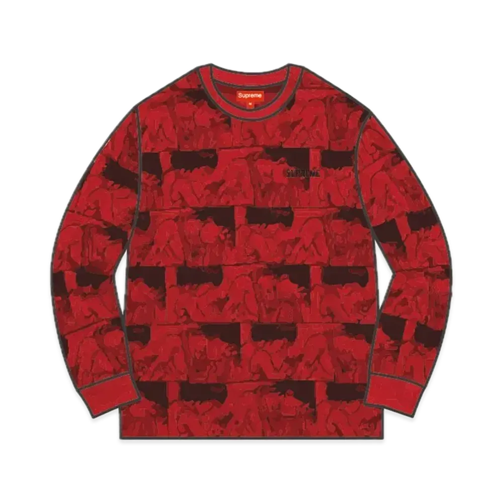 Supreme x AKIRA Syringe Jacquard LS Top "Red"
