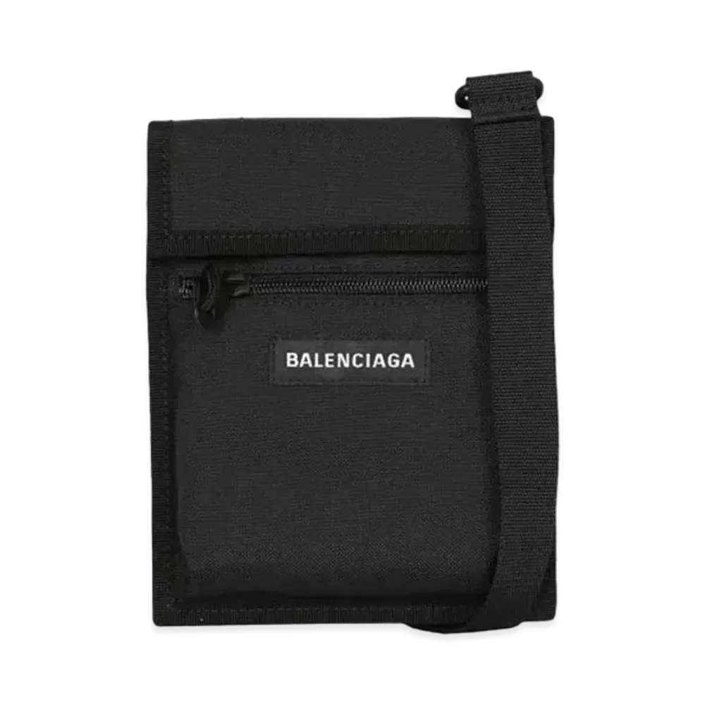 BALENCIAGA Nylon Shoulder Bag "Black"
