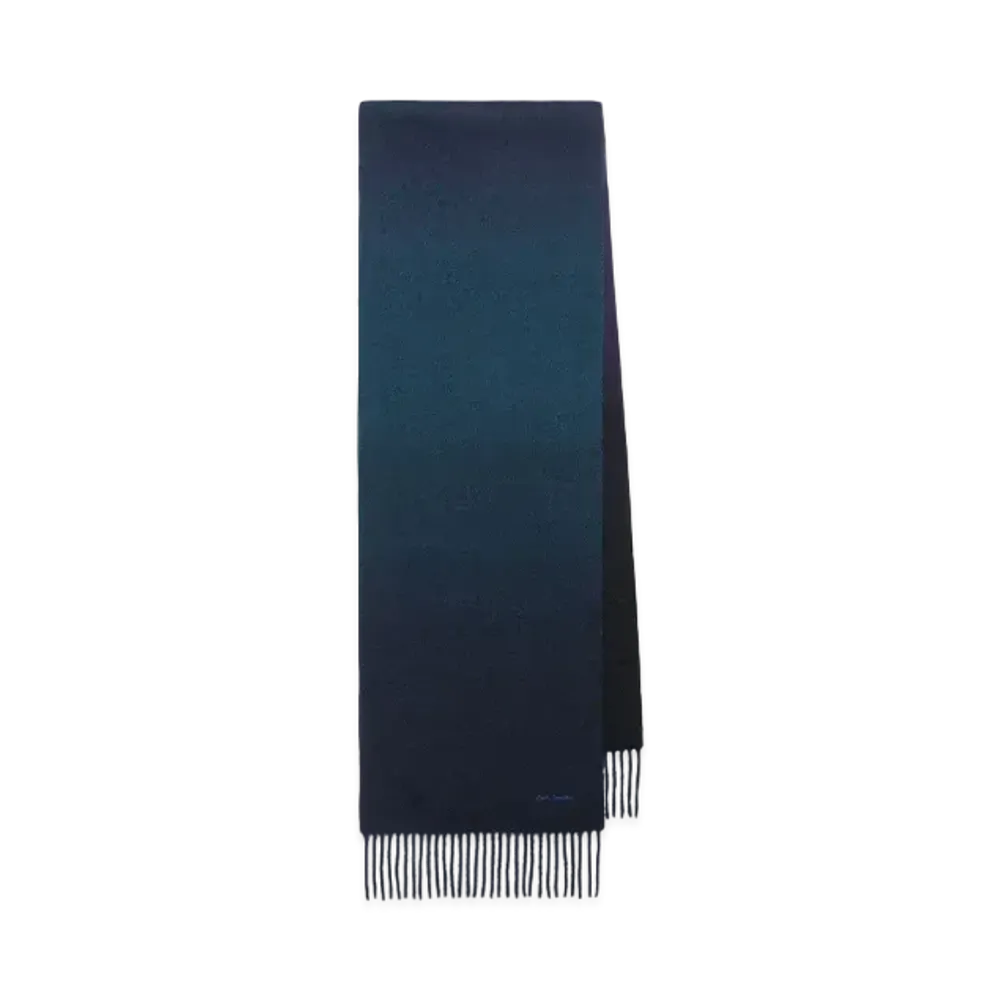 Paul Smith Gradation Cashmere Scarf "Navy"