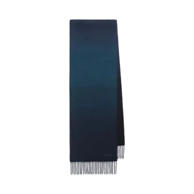 Paul Smith Gradation Cashmere Scarf "Navy"
