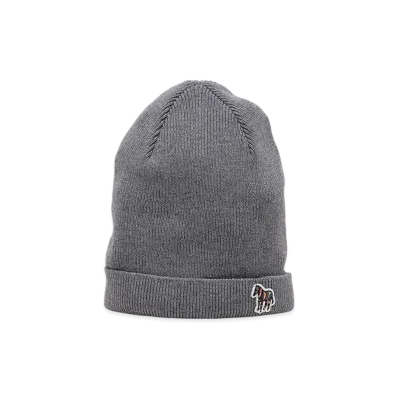 Paul Smith Beanie Knit Cap Zebra Zebra Stripe "Grey"