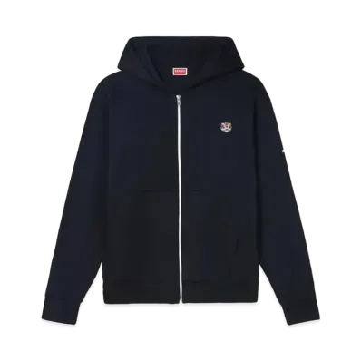 KENZO 'LUCKY TIGER' Embroidered Zip-up Hoodie "Black"