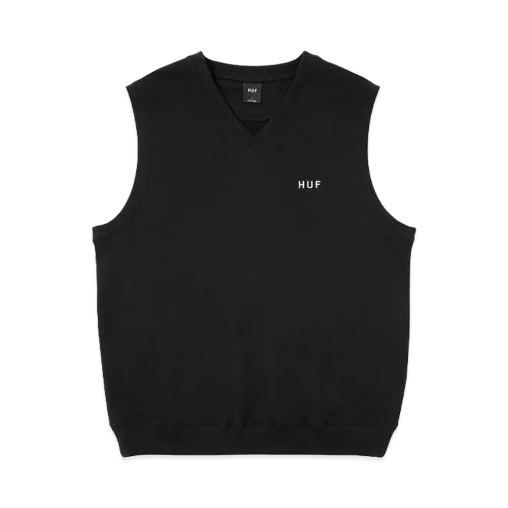 HUF OG Logo Fleece Vest "Black"