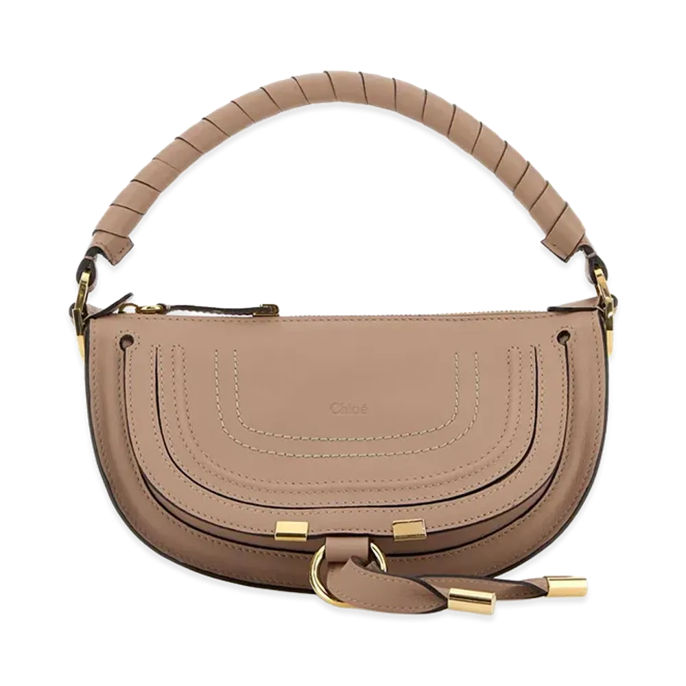 Chloe Women's Leather Mini Marcie Handbag "Antiqued Pink"
