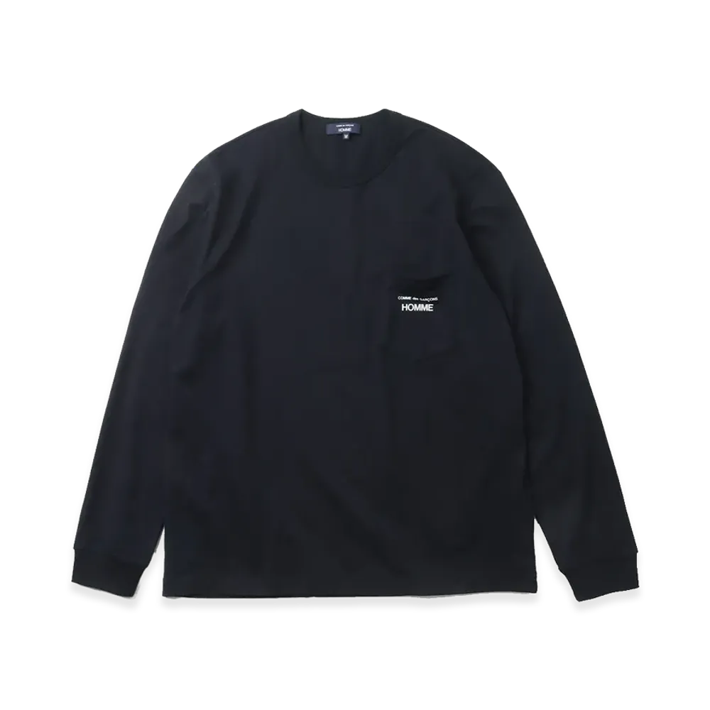 COMME des GARCONS HOMME Long Sleeve T-Shirts "Black"