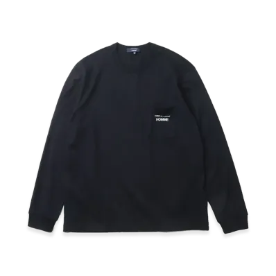 COMME des GARCONS HOMME Long Sleeve T-Shirts "Black"