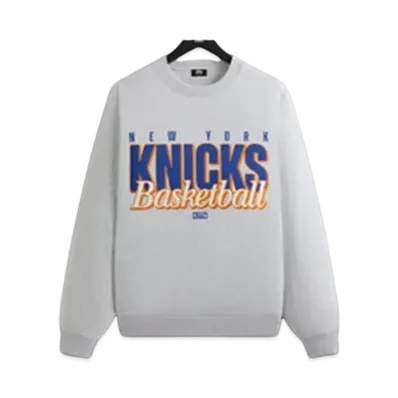Kith x New York Knicks Classic Vintage Nelson Crewneck "Light Heather Grey"