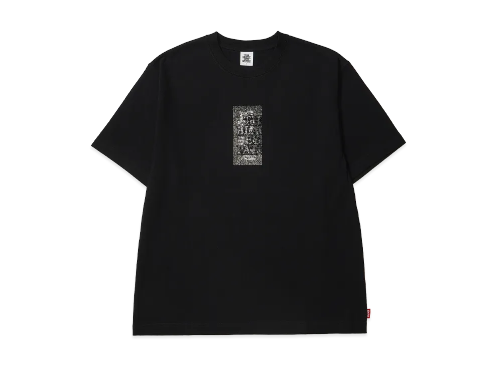 BlackEyePatch Rhinestone Grayscale HWC Label Tee "Black"