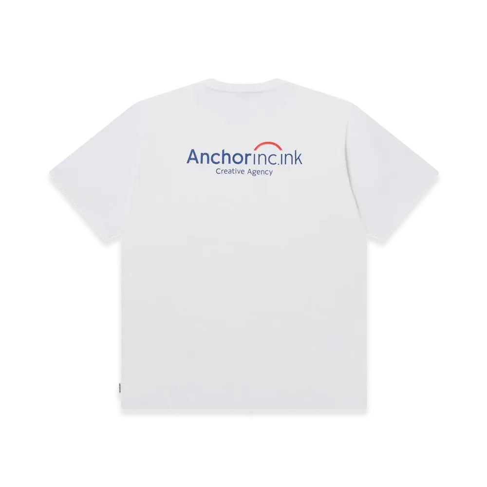 Mercedes Anchor inc. Bank Logo Pocket Tee "White"