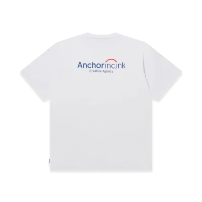 Mercedes Anchor inc. Bank Logo Pocket Tee "White"