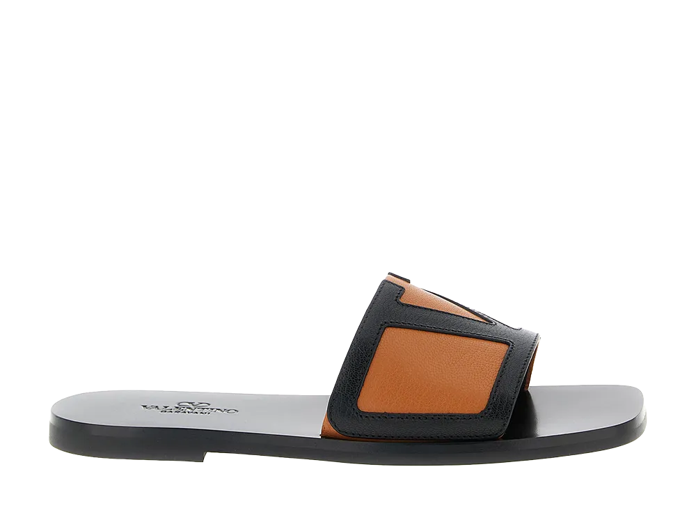Valentino Garavani viva Superstar Slides "Brown"