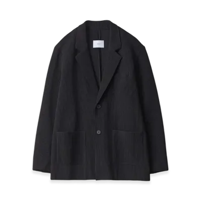 ssstein Gradation Pleats Single Breasted Jacket "Black"