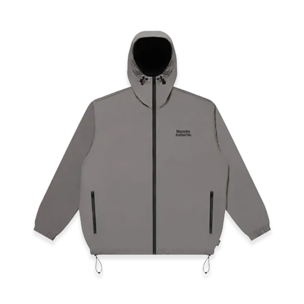 Mercedes Anchor inc. Ripstop Nylon Hooded Jacket "Gray"