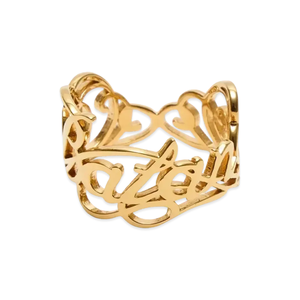 UNDERCOVER Silver Ring "Gold"