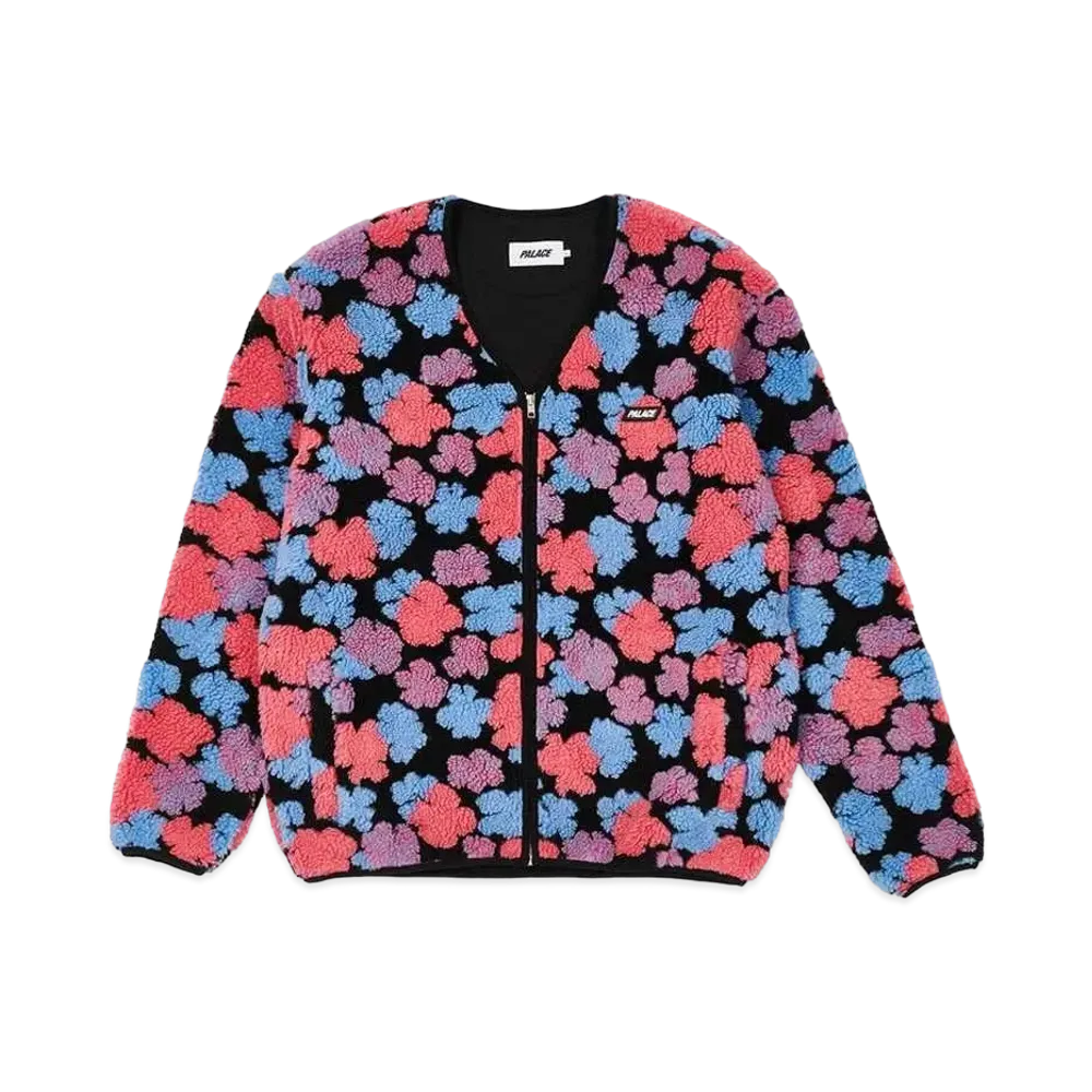 PALACE SHEARLING CARDIGAN "Multi"