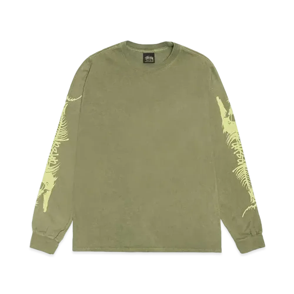 Stussy Barracuda LS Tee Pigment Dyed "Olive"