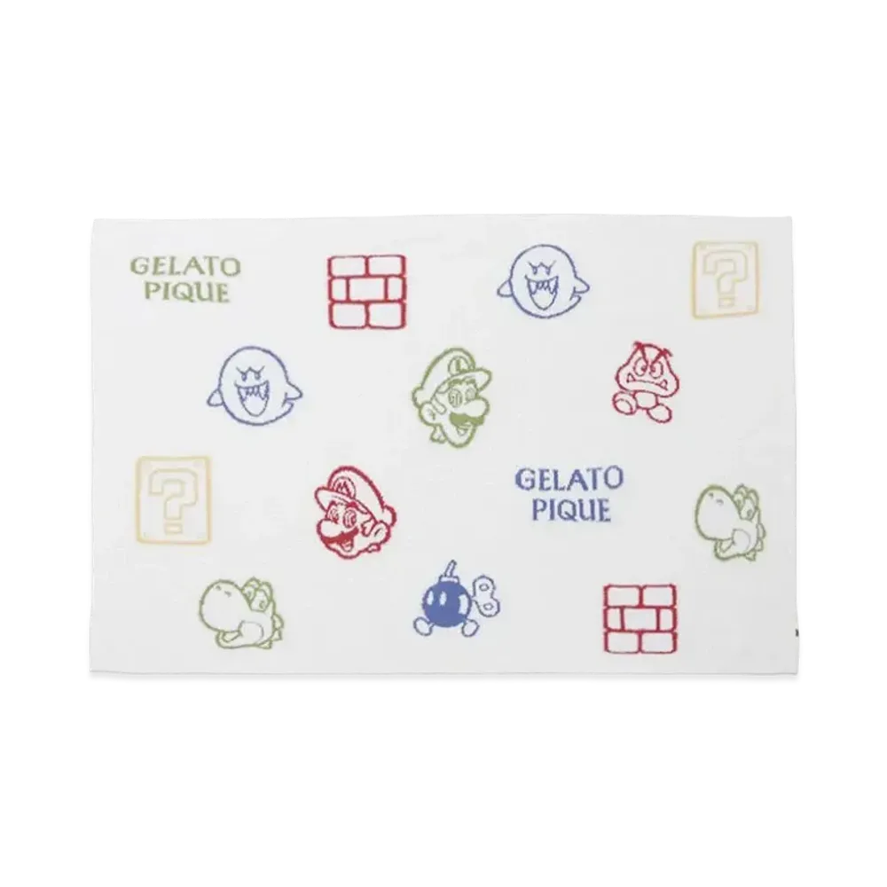GELATO PIQUE x SUPER MARIO Baby Moco Jacquard Blanket "Off White"