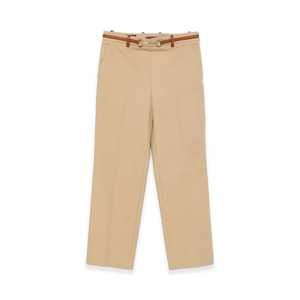 GUCCI Women's Horsebit Pants "Beige"