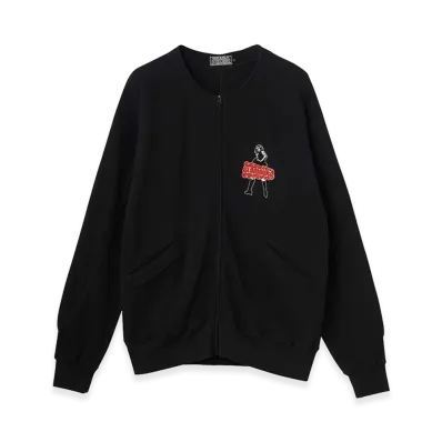 HYSTERIC GLAMOUR Vixen Girl Collarless Jacket "Black"